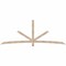 Ekena Millwork Alberta Smooth Timber Gable Bracket, Douglas Fir, 108"W x 40"H x 1 1/2"D x 3 1/2"F, 9/12 Pitch GBW108X40X0204ALB00SDF - alternate 1